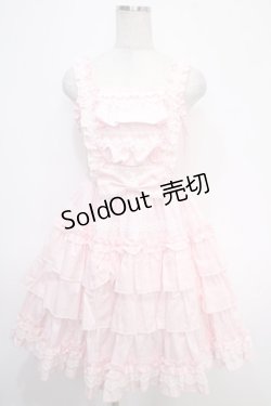 画像1: Angelic Pretty / Prettyフリルジャンパースカート  ピンク Y-25-05-05-079-AP-OP-SZ-ZY