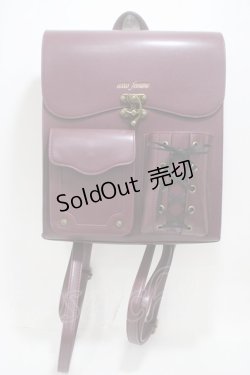 画像1: axes femme / デザインポケットサッチェル  ワイン Y-25-05-05-007-AX-BG-SZ-ZY