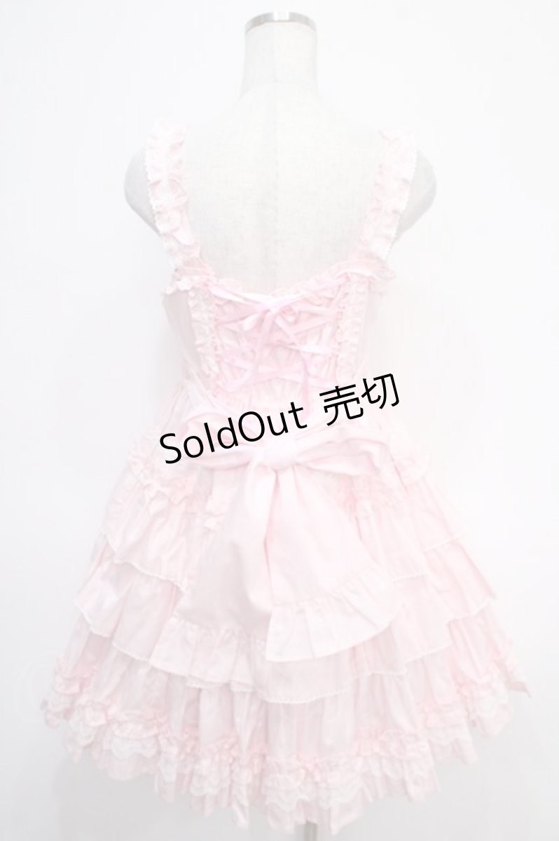 画像2: Angelic Pretty / Prettyフリルジャンパースカート  ピンク Y-25-05-05-079-AP-OP-SZ-ZY (2)