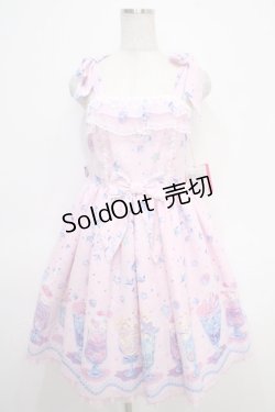 画像1: Angelic Pretty / Cream Soda Mermaidジャンパースカート  ピンク Y-25-05-05-080-AP-OP-SZ-ZY