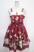 Angelic Pretty / Travelくまちゃん襟付きジャンパースカート  アカ Y-25-05-05-081-AP-OP-SZ-ZY