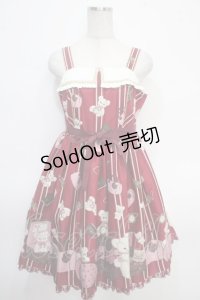 Angelic Pretty / Travelくまちゃん襟付きジャンパースカート  アカ Y-25-05-05-081-AP-OP-SZ-ZY