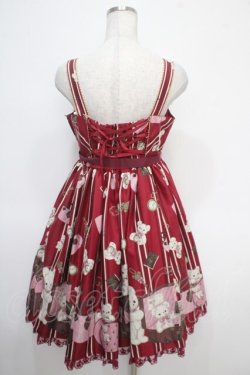 画像2: Angelic Pretty / Travelくまちゃん襟付きジャンパースカート  アカ Y-25-05-05-081-AP-OP-SZ-ZY