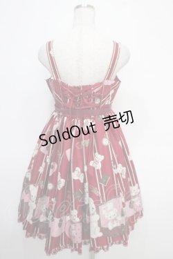 画像2: Angelic Pretty / Travelくまちゃん襟付きジャンパースカート  アカ Y-25-05-05-081-AP-OP-SZ-ZY