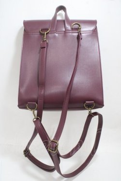 画像2: axes femme / デザインポケットサッチェル  ワイン Y-25-05-05-007-AX-BG-SZ-ZY