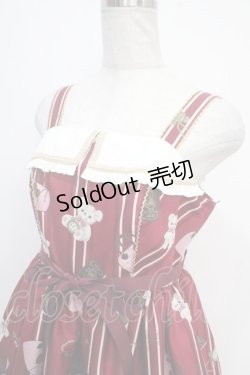 画像3: Angelic Pretty / Travelくまちゃん襟付きジャンパースカート  アカ Y-25-05-05-081-AP-OP-SZ-ZY