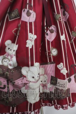 画像4: Angelic Pretty / Travelくまちゃん襟付きジャンパースカート  アカ Y-25-05-05-081-AP-OP-SZ-ZY