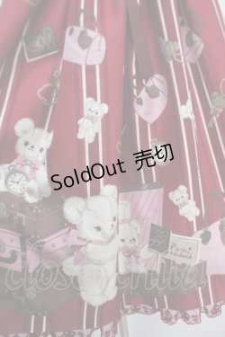 画像4: Angelic Pretty / Travelくまちゃん襟付きジャンパースカート  アカ Y-25-05-05-081-AP-OP-SZ-ZY