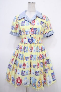 画像1: Angelic Pretty / Sunny Smile Laundryワンピース  イエロー Y-25-05-05-089-AP-OP-SZ-ZY