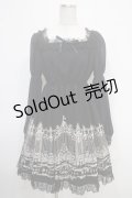 Moi-meme-Moitie / アイアンゲートプリントワンピース 2 ブラック×オフシロ Y-25-05-05-091-MO-OP-SZ-ZY