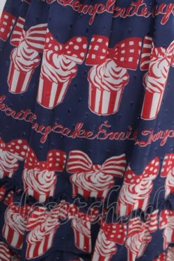 画像3: Emily Temple cute / cup cakeロゴキャミソールワンピース  紺 Y-25-05-05-097-ET-OP-SZ-ZY