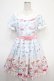 画像1: axes femme kawaii / mikko illustration × axes femme KAWAII ダイナーカフェワンピース M サックス Y-25-05-05-111-AX-OP-SZ-ZY (1)