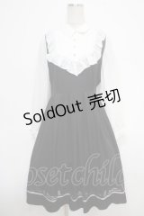 axes femme / キャット刺繍ドッキングワンピース F 黒 Y-25-05-05-113-AX-OP-SZ-ZY