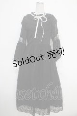 axes femme / ヴィクトリアンレーシーワンピース M 黒 Y-25-05-05-114-AX-OP-SZ-ZI