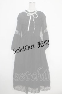 axes femme / ヴィクトリアンレーシーワンピース M 黒 Y-25-05-05-114-AX-OP-SZ-ZI