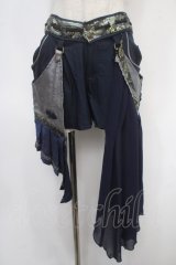 Ozz oneste / 和チャイナショートパンツ  紺 Y-25-05-05-119-OO-PA-SZ-ZY