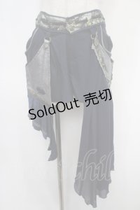 Ozz oneste / 和チャイナショートパンツ  紺 Y-25-05-05-119-OO-PA-SZ-ZY