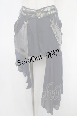 画像1: Ozz oneste / 和チャイナショートパンツ  紺 Y-25-05-05-119-OO-PA-SZ-ZY