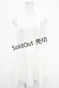 Amavel / サテンリボンレースアップフレアスカパン F アイボリー Y-25-05-05-123-CA-PA-SZ-ZY