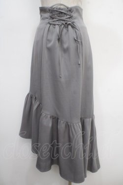 画像2: axes femme POETIQUE / 前フリルスカート  グレー Y-25-05-05-127-AX-SK-SZ-ZY