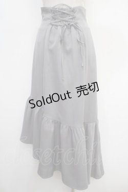 画像2: axes femme POETIQUE / 前フリルスカート  グレー Y-25-05-05-127-AX-SK-SZ-ZY