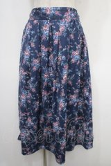 axes femme / バックティアードスカート  紺 Y-25-05-05-128-AX-SK-SZ-ZY