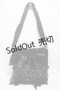 HN+nois / 総柄ショルダーバッグ  黒 Y-25-05-05-002-HN-BG-SZ-ZY