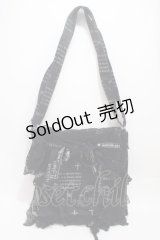 HN+nois / 総柄ショルダーバッグ  黒 Y-25-05-05-002-HN-BG-SZ-ZY