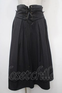 画像1: Amavel / Mademoiselleコルセット風スカート F グレー Y-25-05-05-134-CA-SK-SZ-ZY