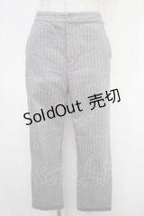 axes femme / ストライプパンツ  グレー Y-25-05-05-140-AX-PA-SZ-ZY