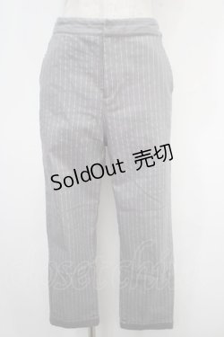 画像1: axes femme / ストライプパンツ  グレー Y-25-05-05-140-AX-PA-SZ-ZY