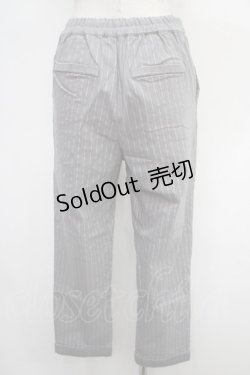 画像2: axes femme / ストライプパンツ  グレー Y-25-05-05-140-AX-PA-SZ-ZY