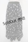 axes femme / 花柄スカウチョ M 黒 Y-25-05-05-145-AX-PA-SZ-ZI