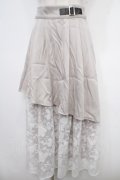 axes femme / オパール切替スカート  グレー Y-25-05-05-148-AX-SK-SZ-ZY