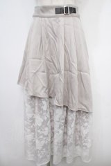axes femme / オパール切替スカート  グレー Y-25-05-05-148-AX-SK-SZ-ZY