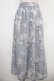 画像1: axes femme / 花柄シアージャカードスカート  ラベンダー Y-25-05-05-156-AX-SK-SZ-ZY (1)