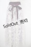 axes femme / 薔薇柄チュール×レース重ねスカート  ラベンダー Y-25-05-05-157-AX-SK-SZ-ZY