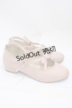 画像4: m petit by misako / リボンパンプス ｍ ピンク Y-25-05-05-015-LO-SH-SZ-ZY