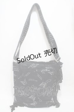 画像3: HN+nois / 総柄ショルダーバッグ  黒 Y-25-05-05-002-HN-BG-SZ-ZY