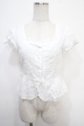 MILK / スノーホワイトブラウス  ホワイト Y-25-05-05-018-ML-BL-SZ-ZY