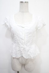 MILK / スノーホワイトブラウス  ホワイト Y-25-05-05-018-ML-BL-SZ-ZY