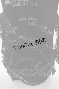 画像4: HN+nois / 総柄ショルダーバッグ  黒 Y-25-05-05-002-HN-BG-SZ-ZY