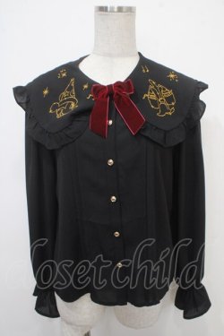 画像1: axes femme kawaii / 【Disney】ファンタジア/ブラウス M 黒 Y-25-05-05-023-AX-BL-SZ-ZY