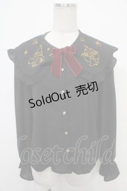 画像1: axes femme kawaii / 【Disney】ファンタジア/ブラウス M 黒 Y-25-05-05-023-AX-BL-SZ-ZY