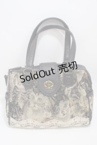 axes femme / 猫柄ゴブランバッグ  茶 Y-25-05-05-003-AX-SK-SZ-ZY