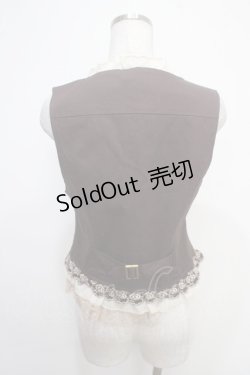 画像2: axes femme / 薔薇刺繍ベスト M 茶 Y-25-05-05-027-AX-TO-SZ-ZY
