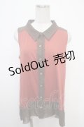 axes femme / シースルーノースリーブブラウス M オレンジ Y-25-05-05-028-AX-BL-SZ-ZY