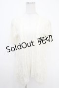 axes femme / 透かし編みレーシートッパー M 生成り Y-25-05-05-029-AX-TO-SZ-ZY