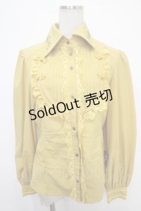 Ozz oneste / チャイナブラウス  イエロー Y-25-05-05-031-OO-BL-SZ-ZY