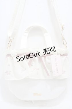 画像1: Maison de FLEUR / ローズリボン刺繍2Wayトートバッグ F アイボリー Y-25-05-08-055-LO-BG-SZ-ZY